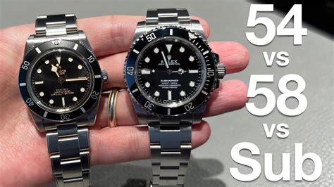 tudor black bay vs submariner|tudor bb58 sub.